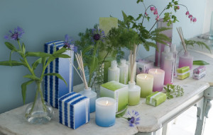 zestaw świeczek zapachowych